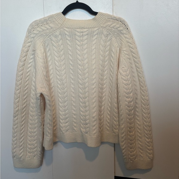 Aritzia The Group Shores Merino Wool Sweater in Vintage White - Picture 9 of 13